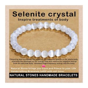 AD Beads Handmade Gemstone Stretch Elastic Bracelet Crystal Healing Reiki Nature's Beauty and Spiritual Essence Unisex