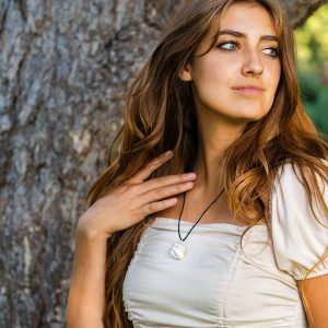 AYANA Selenite Crystal Pendant Necklace for Women - Taurus Birthstone | Handmade Necklaces with Ethically Sourced Genuine Healing Crystals and Healing Stones | Crystal Necklaces...