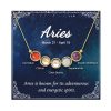 Birthday Gifts Natural Stone Zodiac Necklace Gifts for Women Girls Crystals and Healing Stones Necklaces Horoscope Necklace Gifts for Her Women
