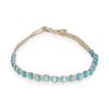 BlueRica Cat's Eye Beads on Hemp Choker Necklace
