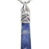 Justinstones Hexagonal Pointed Reiki Chakra Pendant Stainless Steel Chain Necklace 20 Inch Iron Gift Box