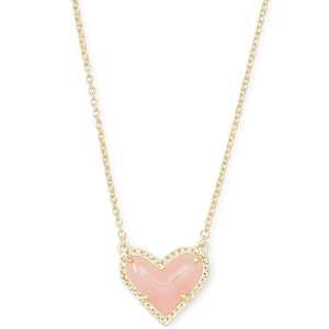 Kendra Scott Ari Heart Adjustable Length Pendant Necklace for Women, Fashion Jewelry