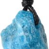 Natural Raw Crystal Necklace, Irregular Birthstone Necklaces Spiritual Gemstone Pendant with Adjustable Rope