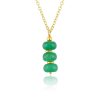 Rondelle Beads Necklace – Crystal Beads, 16+2 Inch Adjustable Chain – Hypoallergenic Gold Plated – Handmade Boho Jewelry for Women – Elegant Gift for Her