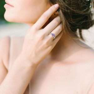 STARCHENIE Celtic Knot Ring for Women 925 Sterling Silver 3-Stone Promise Ring Size 5-10